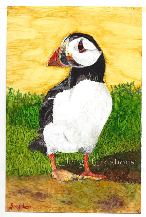 Alcohol Ink Rendition by Evie Clough from a photo by Gary Jones